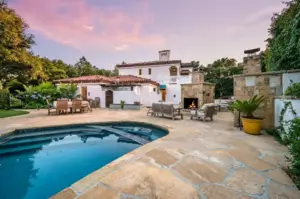 Swimming Pool in backyard of Orland Park, IL home